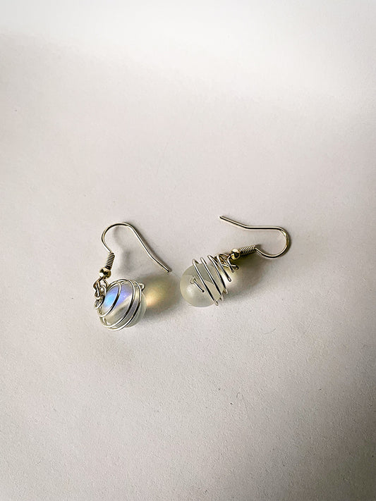 AYAMULANI — Glass Bead Pearl Earrings